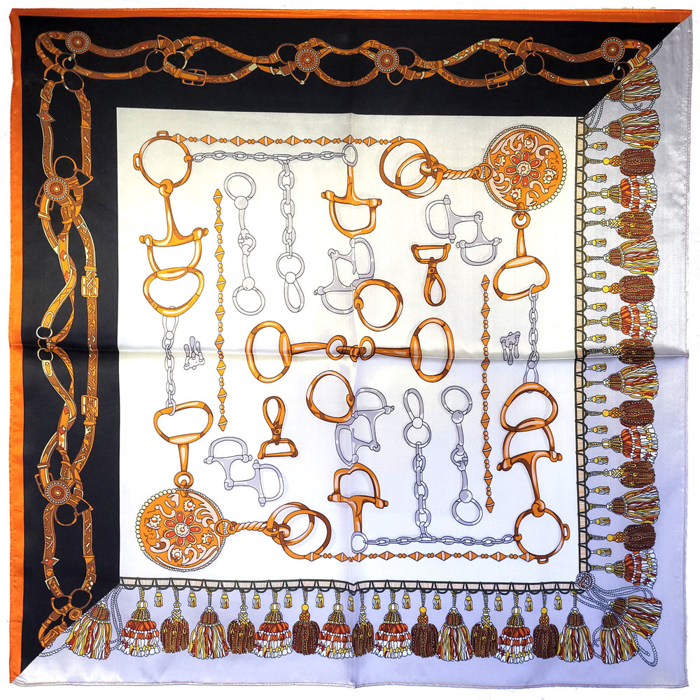 NWT Genuine 100% Mulberry Silk Satin Scarf 25"x25" Medium Square Shawl Wrap 5766